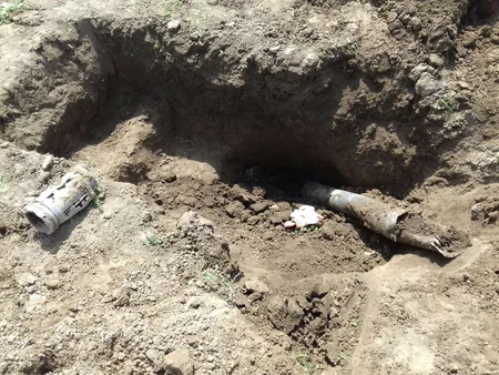 ​Tərtərdə 4 ədəd qrad raketinin hissəsi aşkar edilib