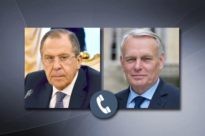 О телефонном разговоре Министра иностранных дел России  с Министром иностранных дел и международного развития Франции
