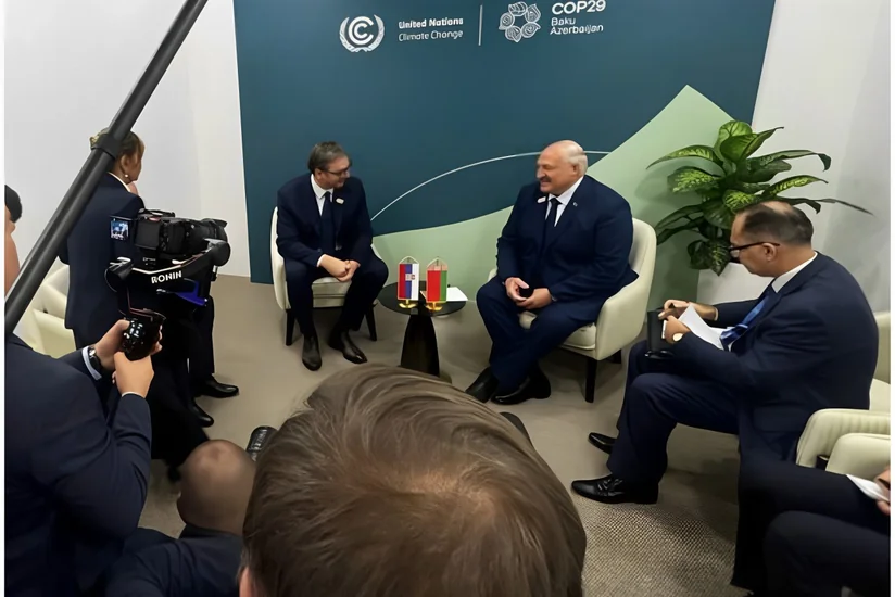 В ходе встречи в Баку Лукашенко предложил Вучичу интенсифицировать отношения между двумя странами