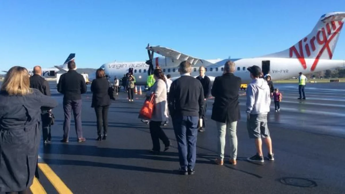 Plane evacuated at Australian airport because of bomb explosion threat