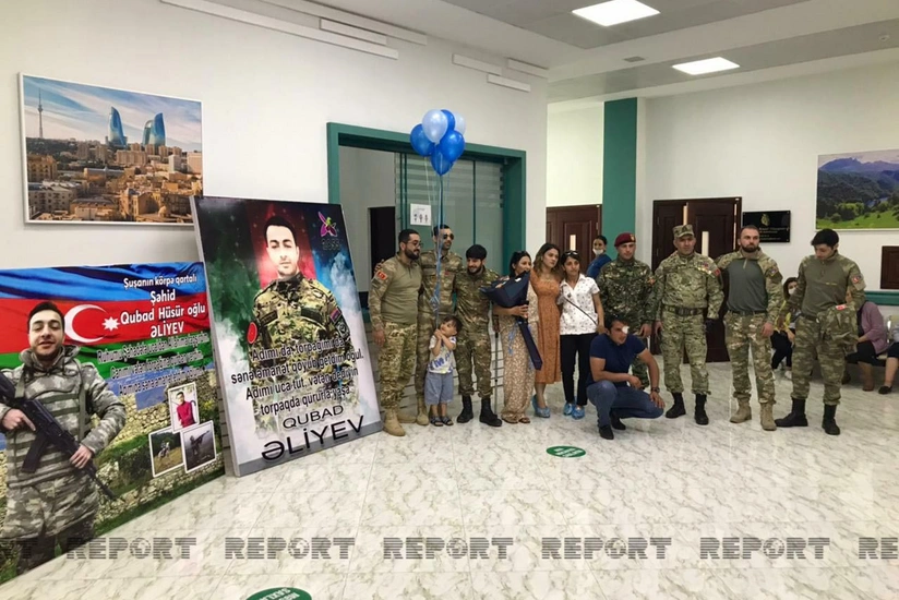 Şəhidin yeni doğulan övladına atasının adı verilib - VİDEO