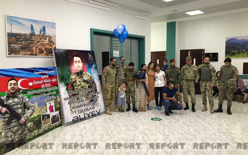 Şəhidin yeni doğulan övladına atasının adı verilib - VİDEO