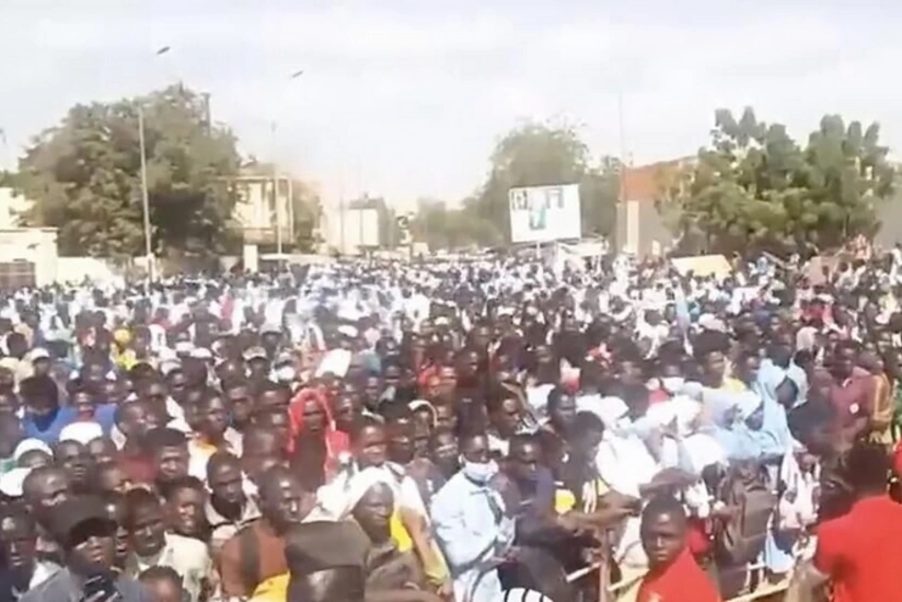 Hundreds of people protest against neocolonialism in Niger