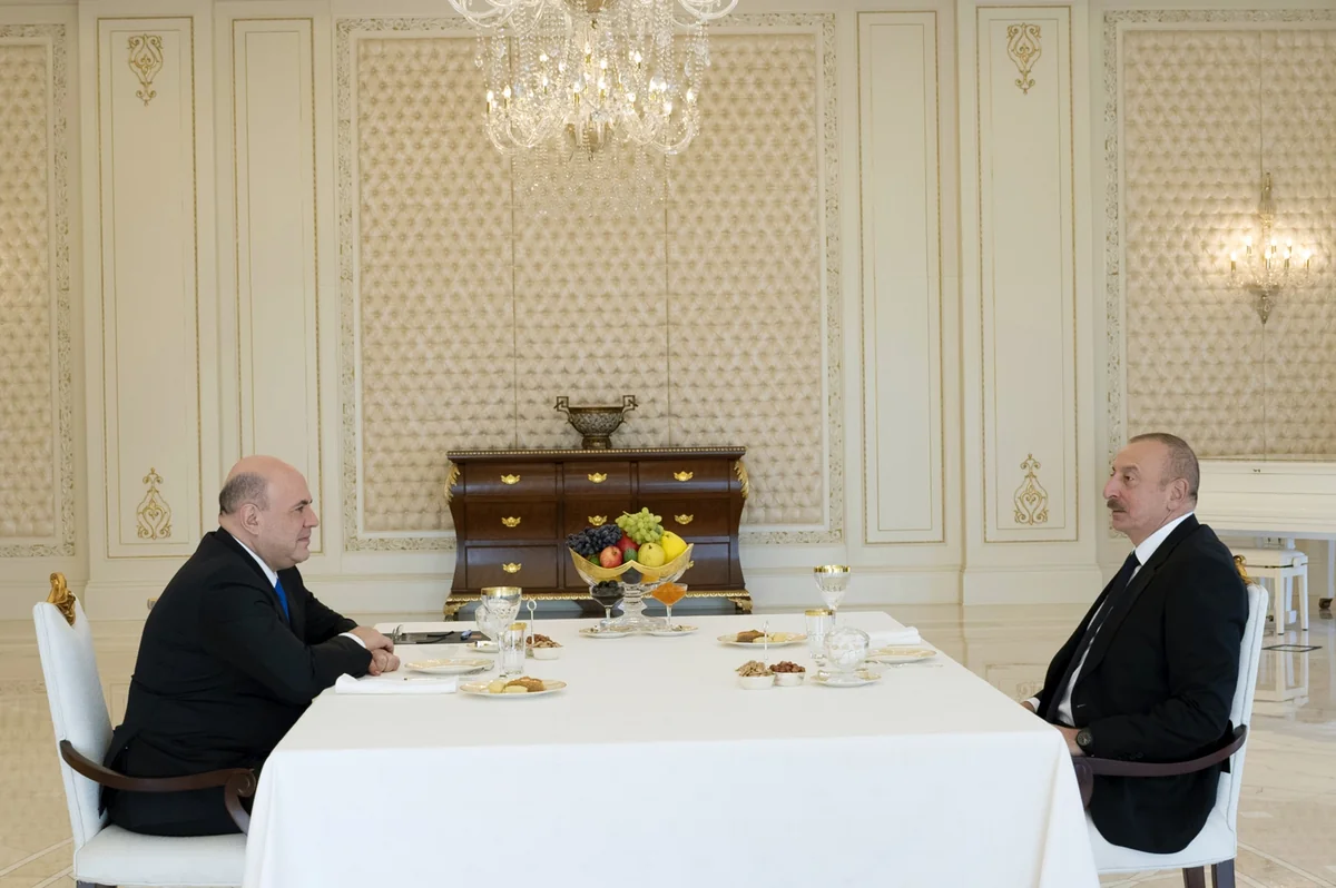 Ilham Aliyev holds one-on-one meeting with Russian PM