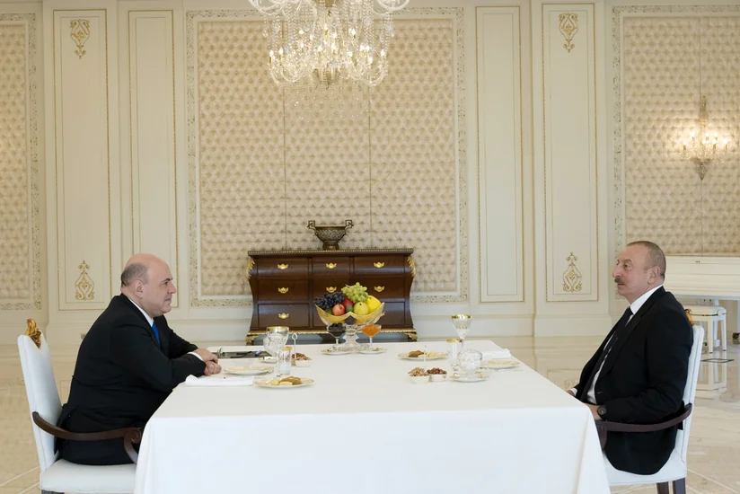 Ilham Aliyev holds one-on-one meeting with Russian PM