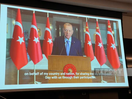 Tbilisidə Türkiyə Cümhuriyyətinin 100 illik yubileyi qeyd olunub