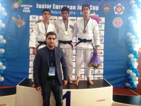 Azərbaycan cüdoçusu Rusiyada qızıl medal qazanıb - FOTO