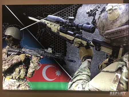 Azərbaycan istehsalı olan hərbi məhsullar Parisdə nümayiş etdirilir