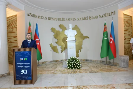 Bakıda Türkmənistan ilə diplomatik münasibətlərin 30 illiyi qeyd olunub