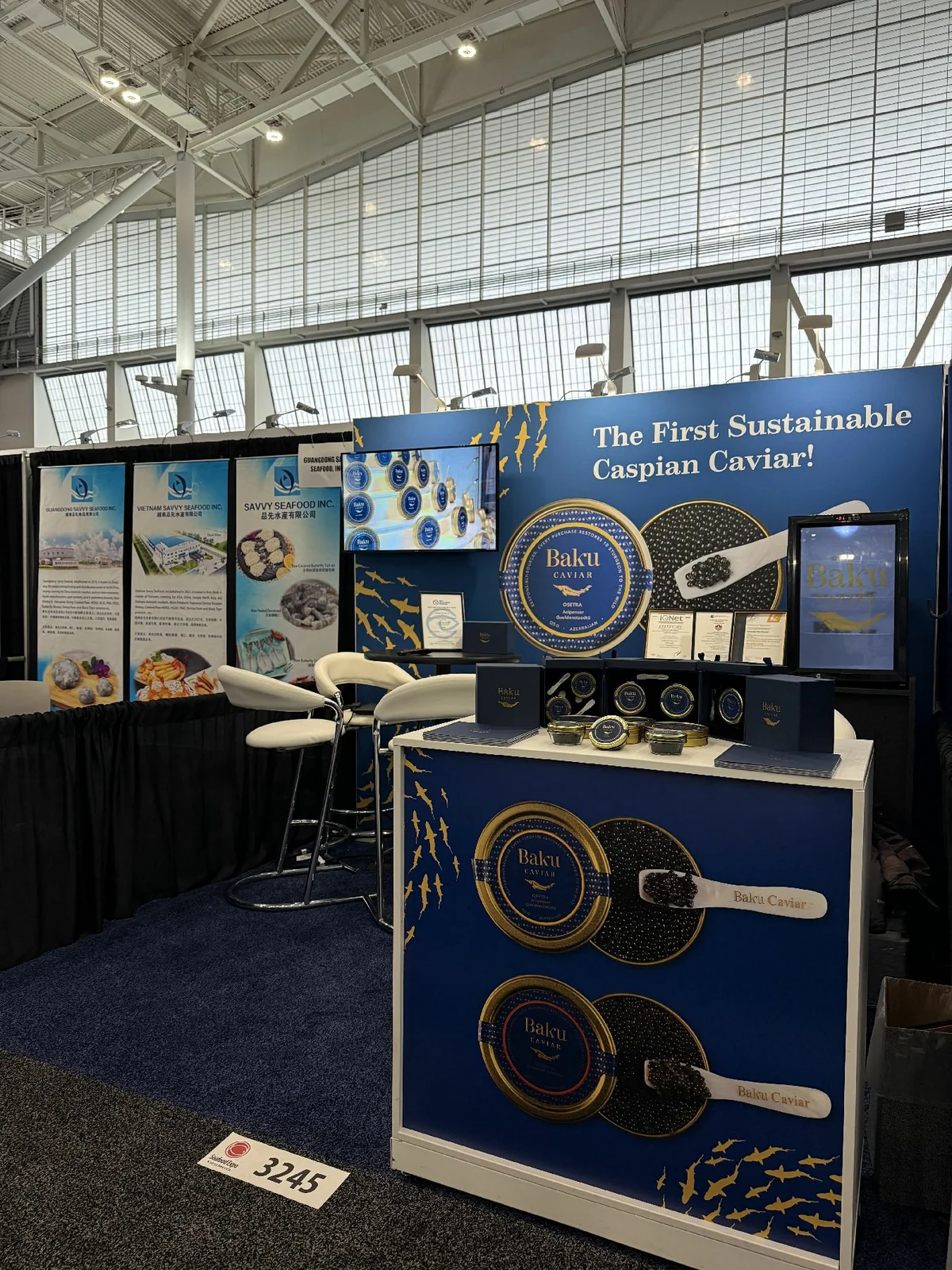 Azerbaijani caviar in the spotlight: Azerbaijan Fish Farm at Seafood Expo North America