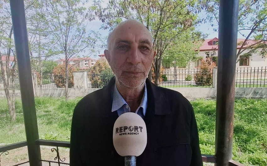 Aşağı Əskipara kənd sakini: Niyyət etmişəm ki, kəndimizə piyada gedib, torpağından öpəcəyəm