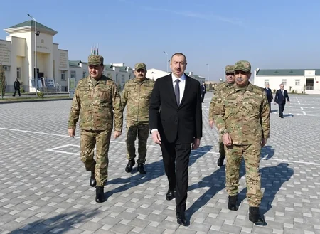 Президент Ильхам Алиев принял участие в открытии Н-ской воинской части Минобороны