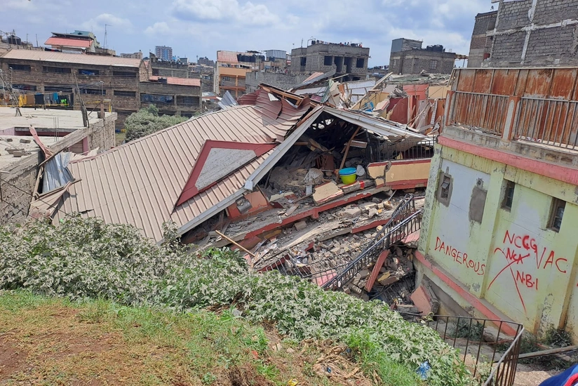 Keniyanın paytaxtında çoxmərtəbəli bina uçub