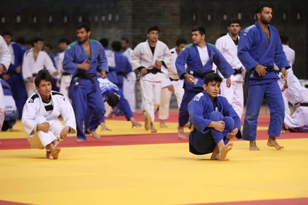 İlham Zəkiyev Azərbaycan cüdo millisi ilə birgə məşqə çıxıb