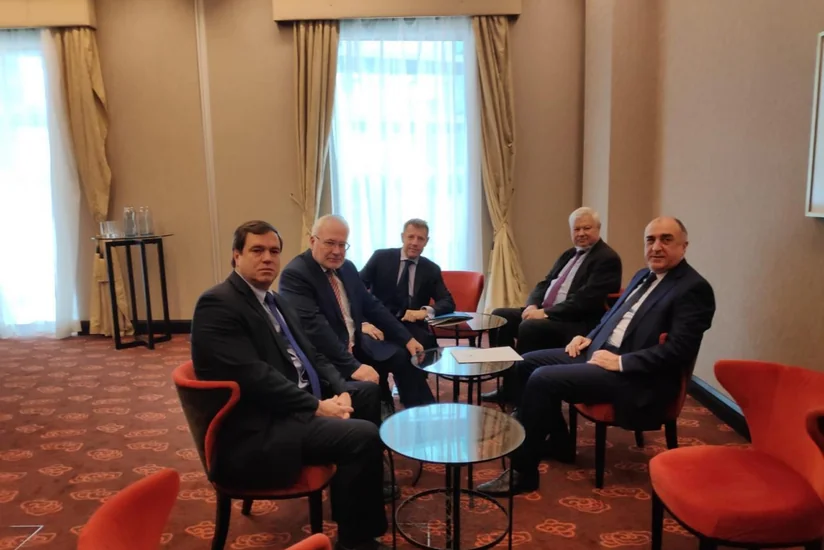 Проходит встреча главы МИД Азербайджана с сопредседателями МГ ОБСЕ