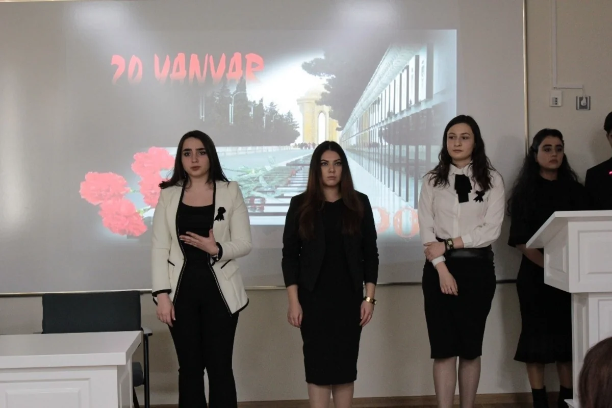 Seçenov Universitetinin Bakı filialında 20 Yanvar faciəsi qurbanları yad edilib