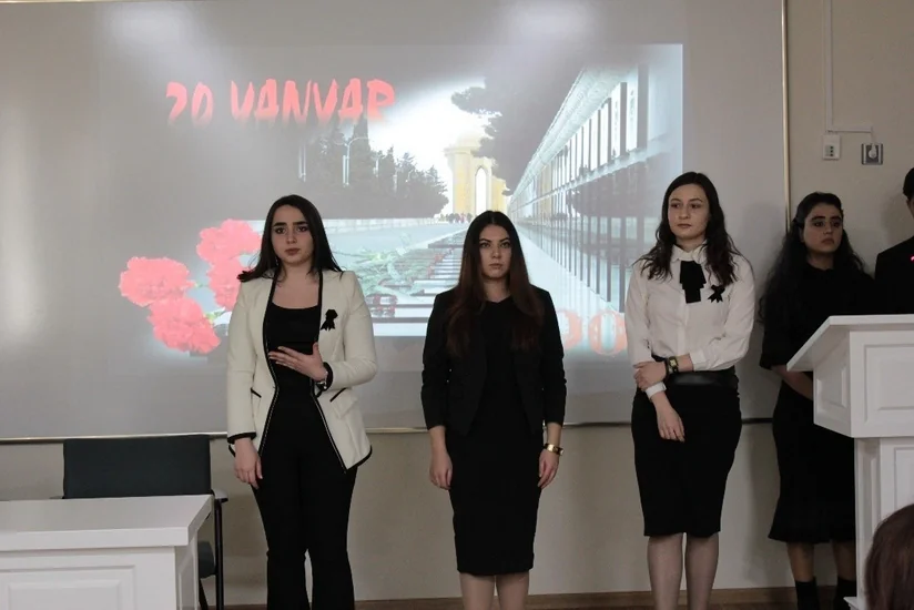 Seçenov Universitetinin Bakı filialında 20 Yanvar faciəsi qurbanları yad edilib