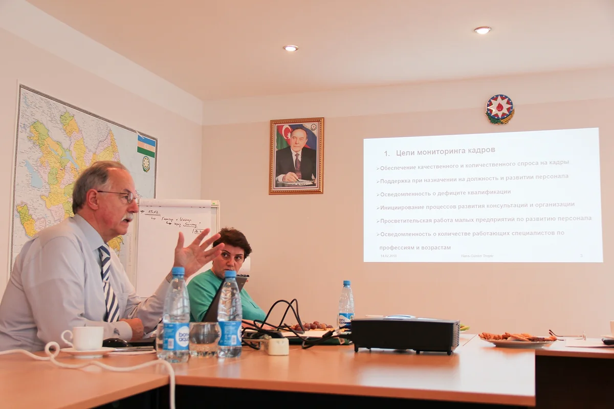 Almanlar Azərbaycan sahibkarlarına peşə ixtisas təhsili ilə bağlı seminar keçiblər