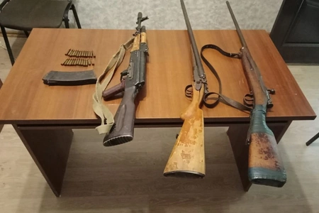 В выходные в Азербайджане обнаружено 67 ружей и 5 автоматов