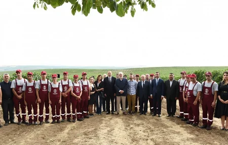 Şamaxıda “Şirvan şərabları” MMC-nin üzümçülük və şərabçılıq kompleksinin açılışı olub