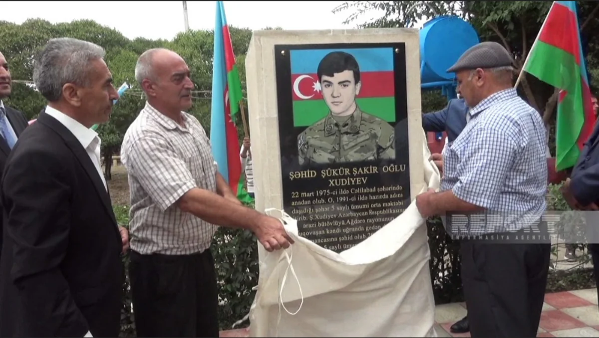 Cəlilabadda I Qarabağ müharibəsi şəhidinin barelyefinin açılışı olub