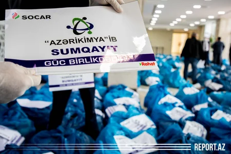 Kimyaçılar 4 mindən çox aztəminatlı ailəyə ərzaq yardımı göstəriblər - VİDEO