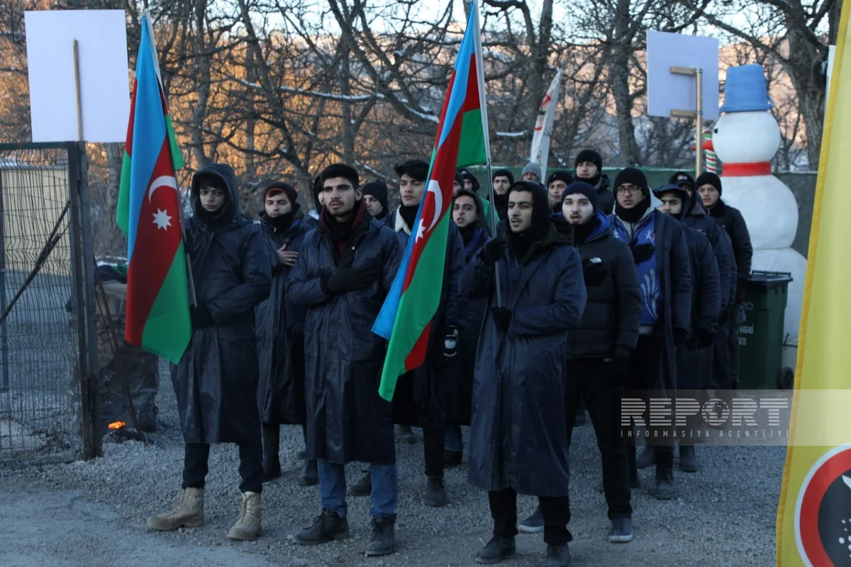 Protest rally on Khankandi-Lachin road enters its 65th day