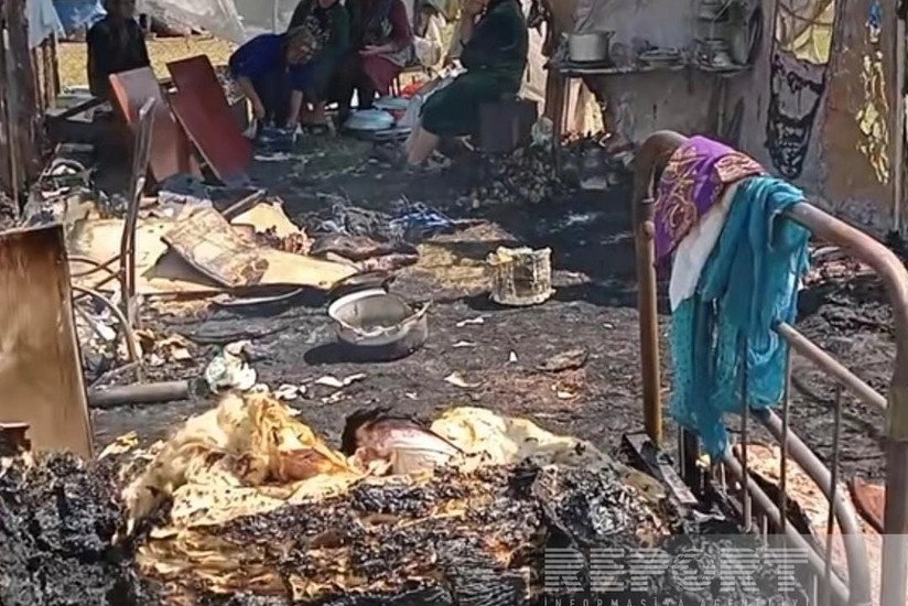 Kəlbəcərdə yaşayış üçün nəzərdə tutulan çadır yanıb