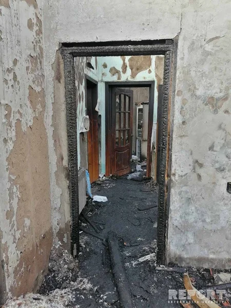 Bakıda oğrular qarət etdikləri evi yandırıblar - VİDEO
