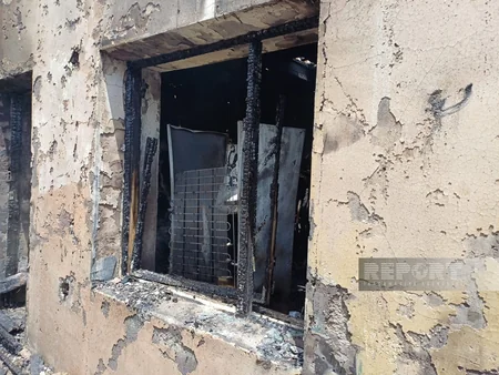 Naxçıvanın Əliabad qəsəbəsində yanğın olub