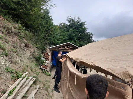 В Астаре произошел оползень