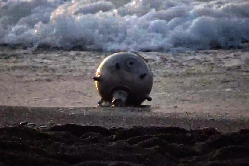 Third mine found on Black Sea coast