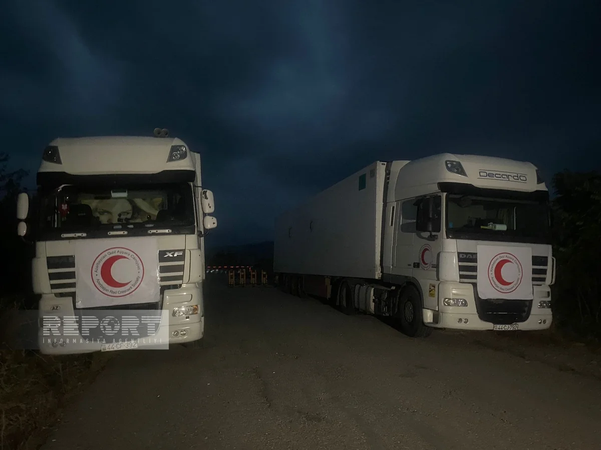 Qarabağda yaşayan erməniəsilli şəxslərə göndərilən ərzaq maşınları hələ də Ağdam-Xankəndi yolunda gözləyir
