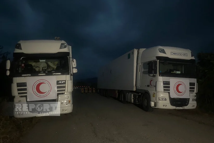 Qarabağda yaşayan erməniəsilli şəxslərə göndərilən ərzaq maşınları hələ də Ağdam-Xankəndi yolunda gözləyir