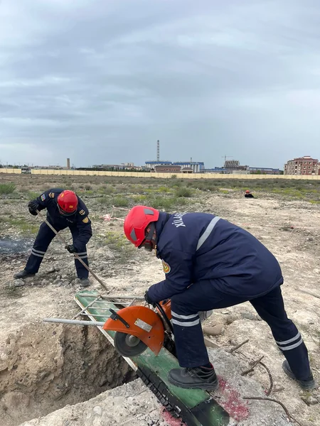 FHN-in Xüsusi Riskli Xilasetmə Xidmətində komanda-qərargah təlimi keçirilib
