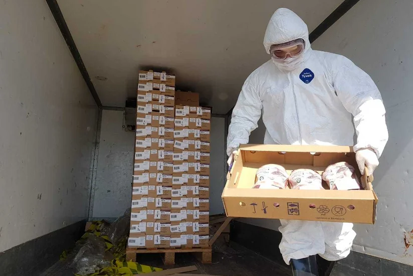 Belarusdan gətirilmiş 317 kq ördək əti məhv edildi