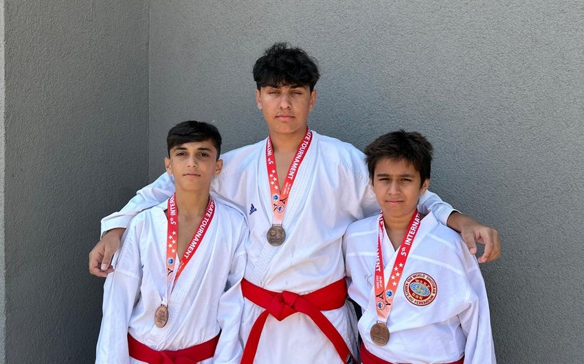 Azərbaycanın karate komandası Türkiyədə bürünc medal qazanıb