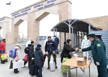 Rusiyadan qayıdan Azərbaycan vətəndaşları karantinə yerləşdiriliblər