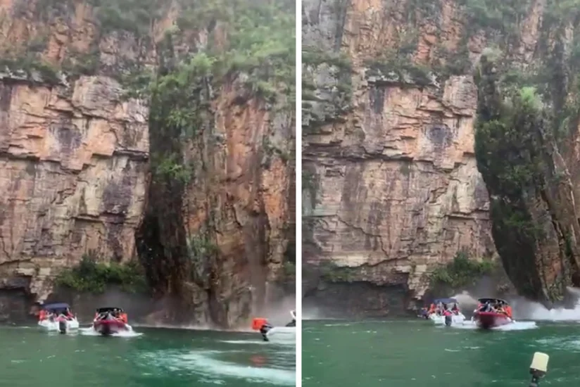 В Бразилии на туристов обрушилась скала, погибли 5 человек, 20 числятся пропавшими