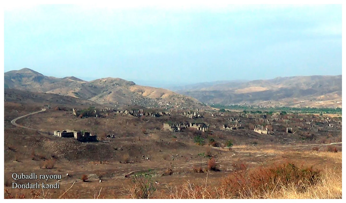 Qubadlı rayonunun Dondarlı kəndindən videogörüntülər