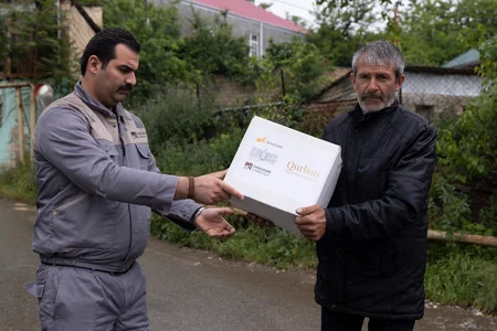 Daşkəsəndə Qurban bayramı münasibətilə sosial yardım aksiyası keçirilib