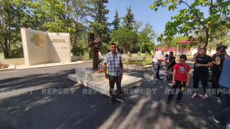 Şəhid jurnalistlərin ailə üzvləri Qubadakı Media şəhidləri parkını ziyarət ediblər