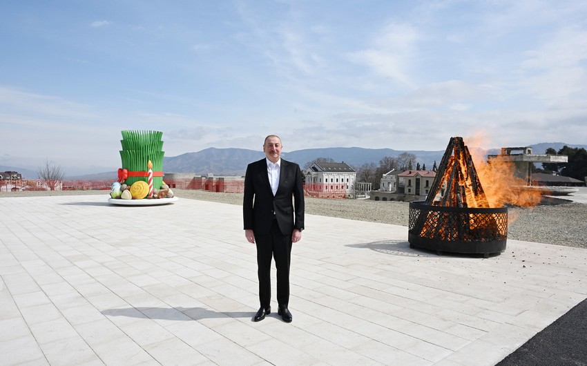 İlham Əliyev Novruz bayramı münasibətilə Azərbaycan xalqını təbrik edib