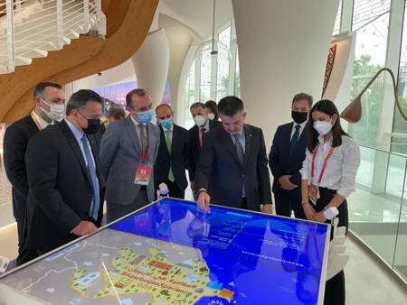 Mustafa Şentop “Dubay Ekspo 2020” sərgisində Azərbaycan pavilyonunu ziyarət edib