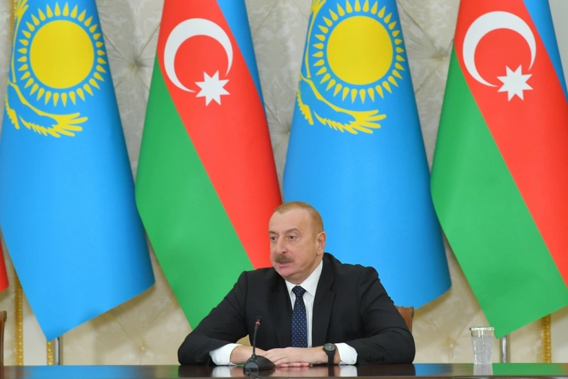 Azerbaijani president: Trans-Caspian transport route now unlocking its full potential