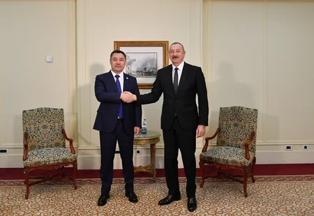 Azərbaycan və Qırğızıstan prezidentlərinin görüşü olub