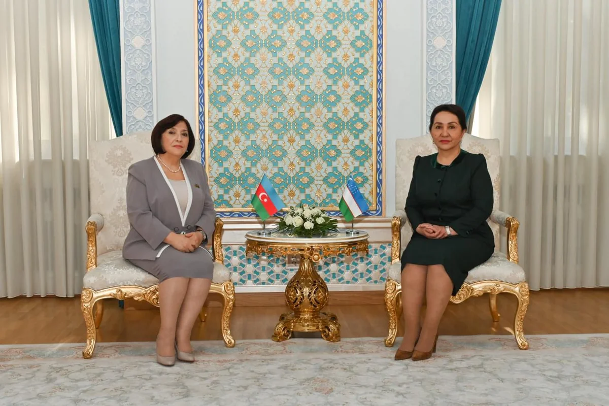 Azerbaijani parliament speaker meets with her Uzbek counterpart