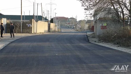 AAYDA: Sarayda Mikayıl Müşfiq küçəsinin əsaslı təmiri yekunlaşmaq üzrədir