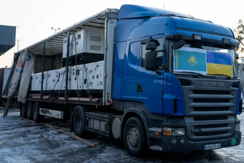 Qazaxıstan Ukraynaya tibb müəssisələri üçün generatorlar verib