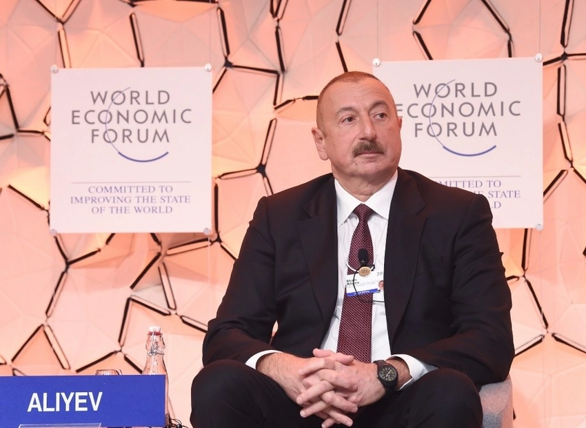 Prezident İlham Əliyev Davos Dünya İqtisadi Forumunun “Strateji baxış: Avrasiya” mövzusunda panel iclasında iştirak edib - FOTO